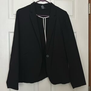 Women’s XL New Directions Black One Button Stretch Blazer